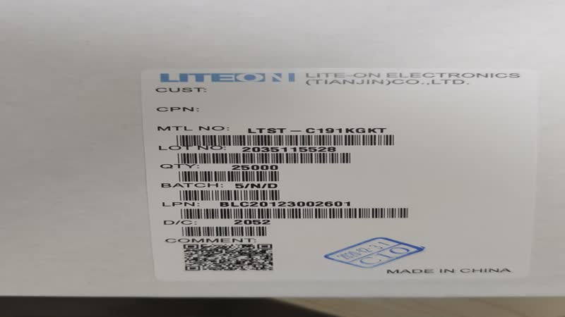 供应LITEON LTST-C191KGKT-5A贴片二极管