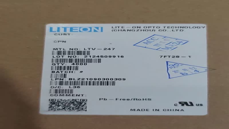 现货供应LITEON LTV-2503S-TP-L5-LY贴片光耦
